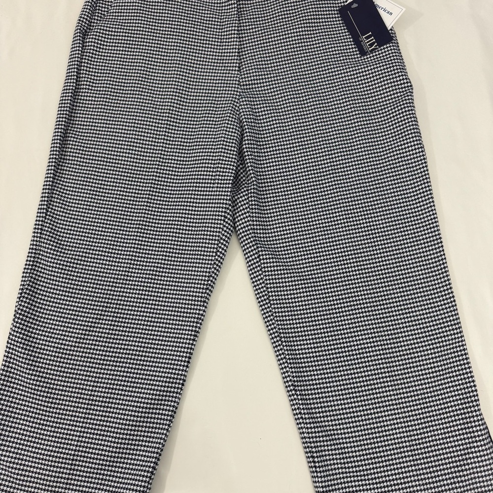 Lily's NWT Black and White Houndstooth Pants Size 12